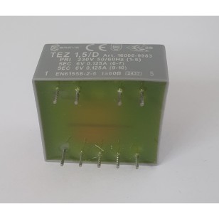 Trasformatore incapsulato 1,5VA 2x6V